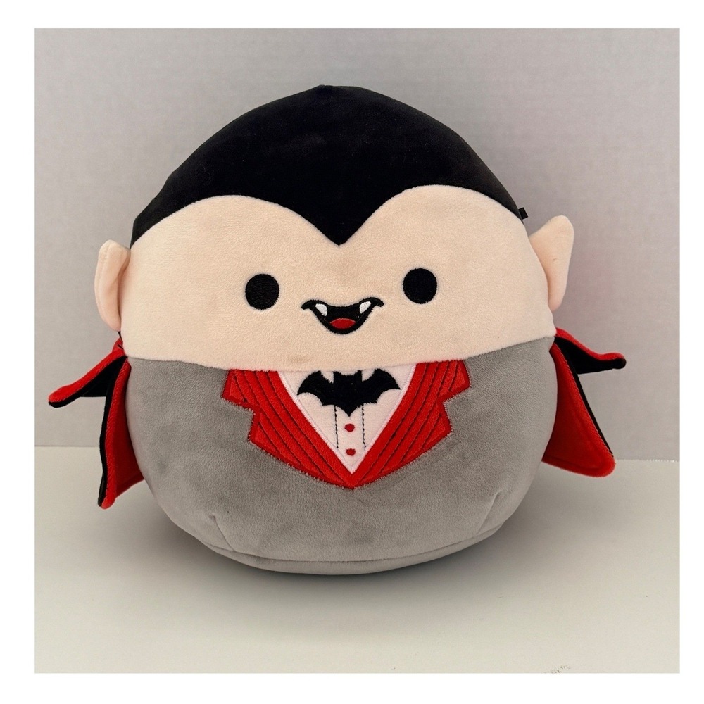Squishmallows Plush Sz 8" Vlad the Vampire Halloween Grey Suit Dracula Spooky
